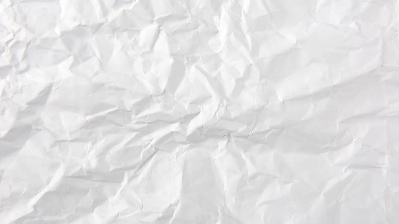 白色褶皱空白纸张背景视频下载