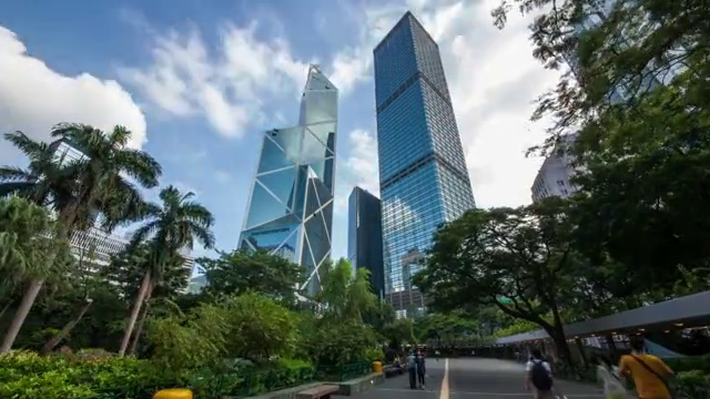 中國香港商業經融中心 中銀大廈視頻素材