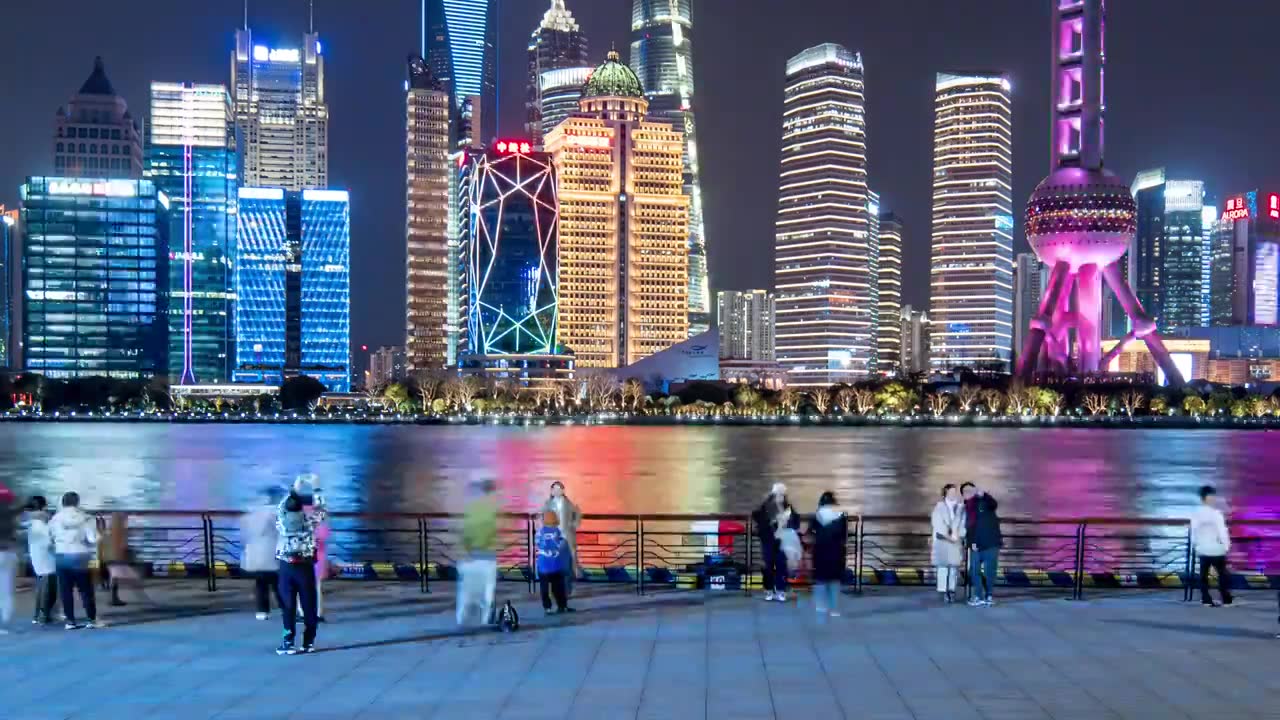 上海北外滩夜景视频下载