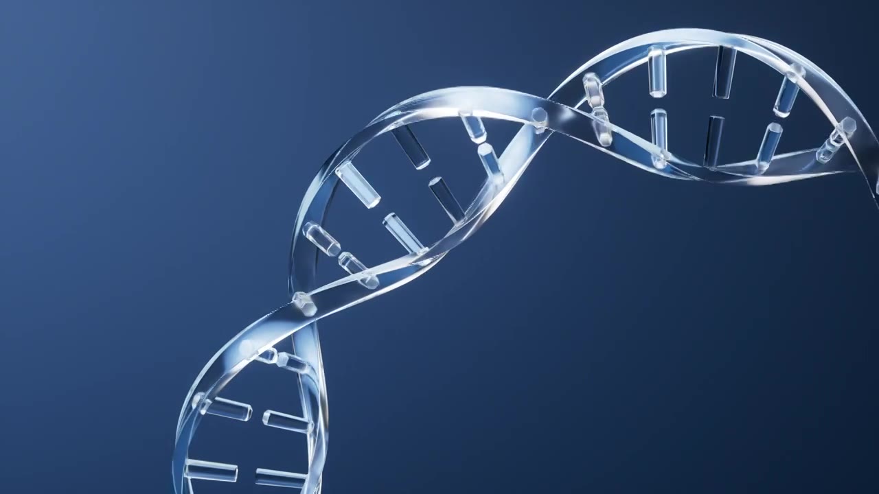 生物科技概念DNA与生物科技概念3D渲染视频素材