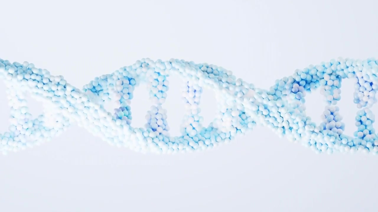 生物科技概念DNA基因3D渲染视频素材