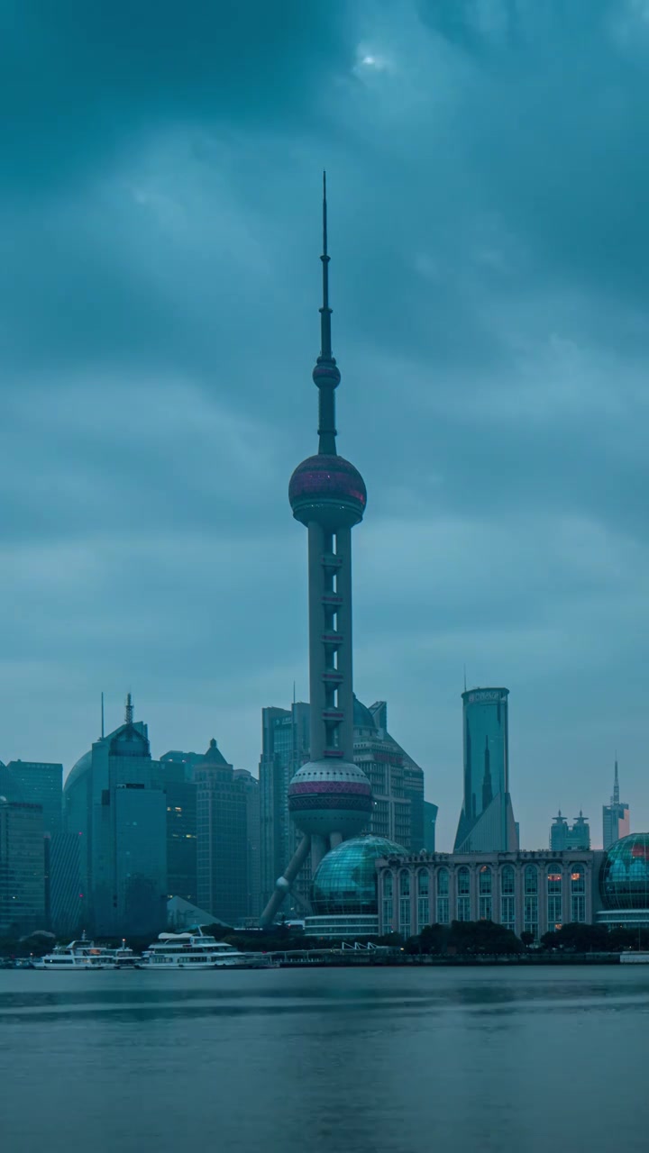 上海浦东日出延时摄影视频素材