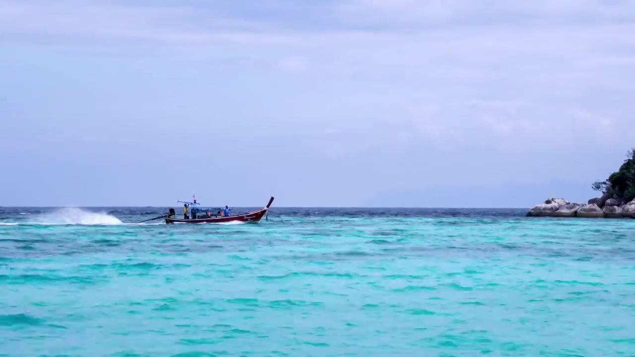 泰国丽贝岛海滩风情视频素材