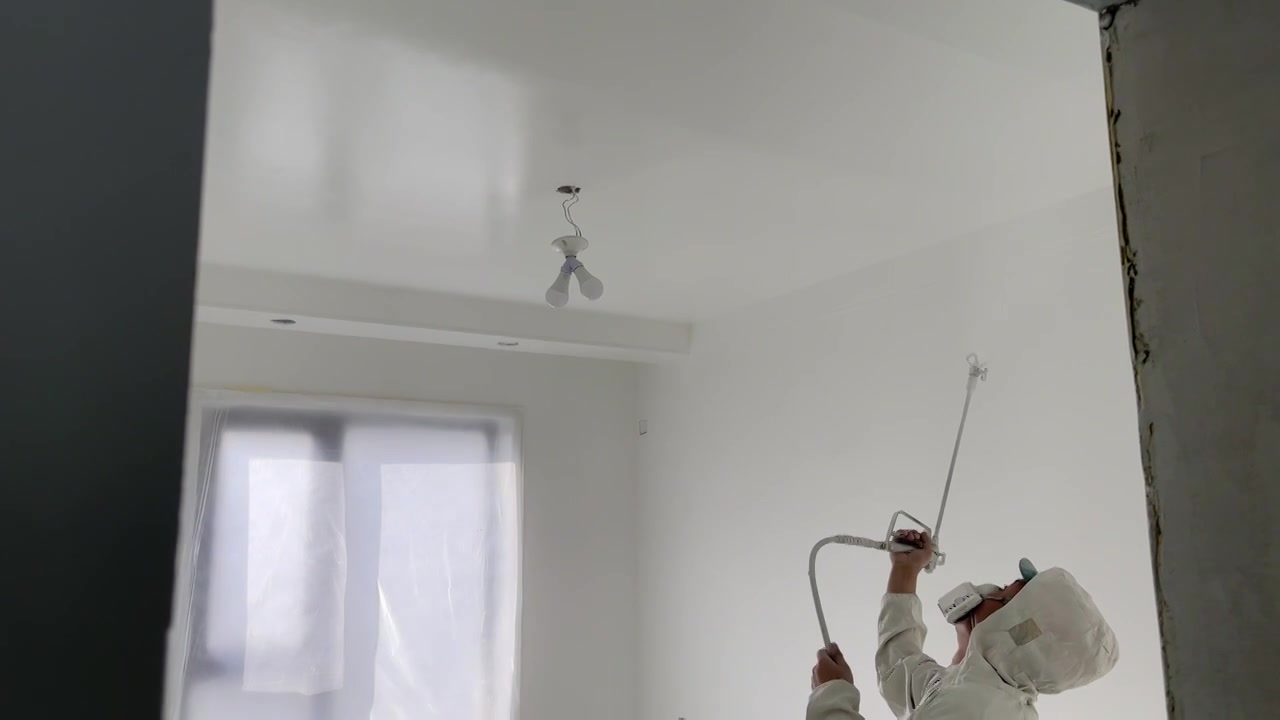 装修 室内 喷涂 油漆视频下载