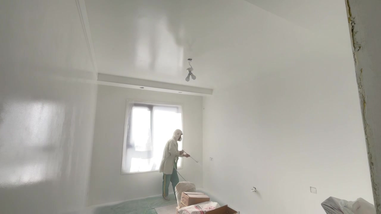 装修 室内 喷涂 油漆视频下载