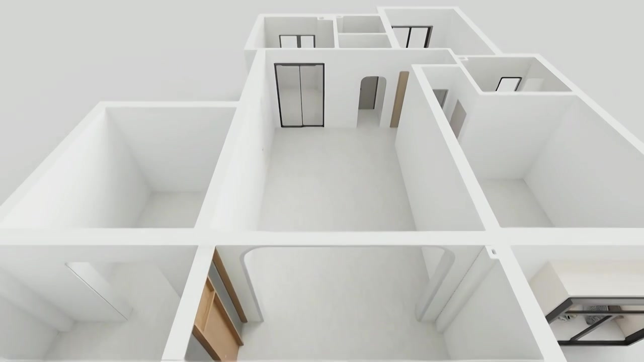 3D建模，房屋生成动画视频下载