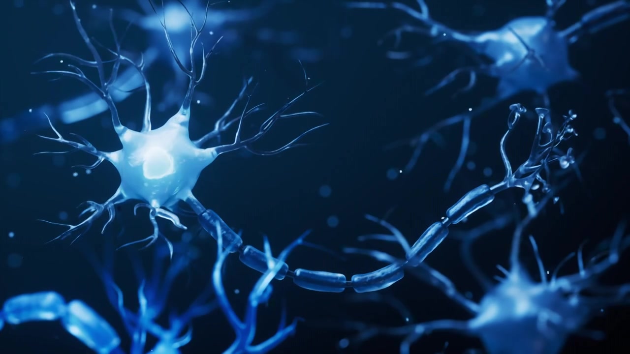 神经元细胞生物健康概念三维渲染视频素材