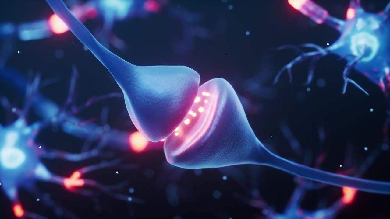 神经元细胞生物健康概念8K三维渲染视频素材