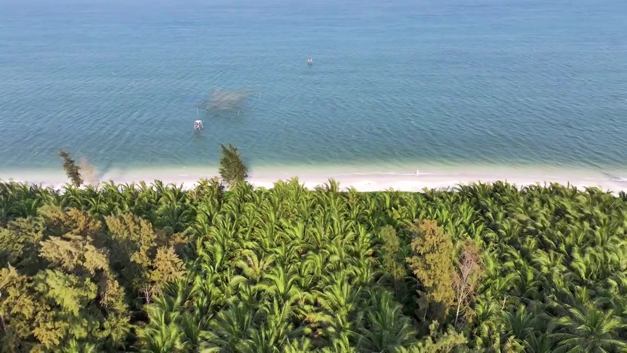 4K航拍视频-海南的环海旅游公路视频下载