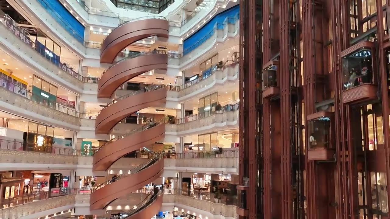 上海大丸百货旋转电梯视频购买