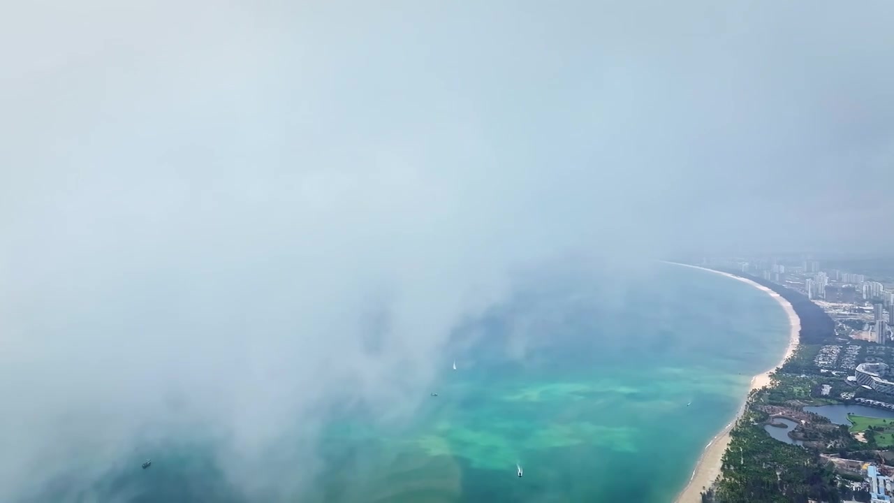 海南陵水清水湾旅游区视频素材