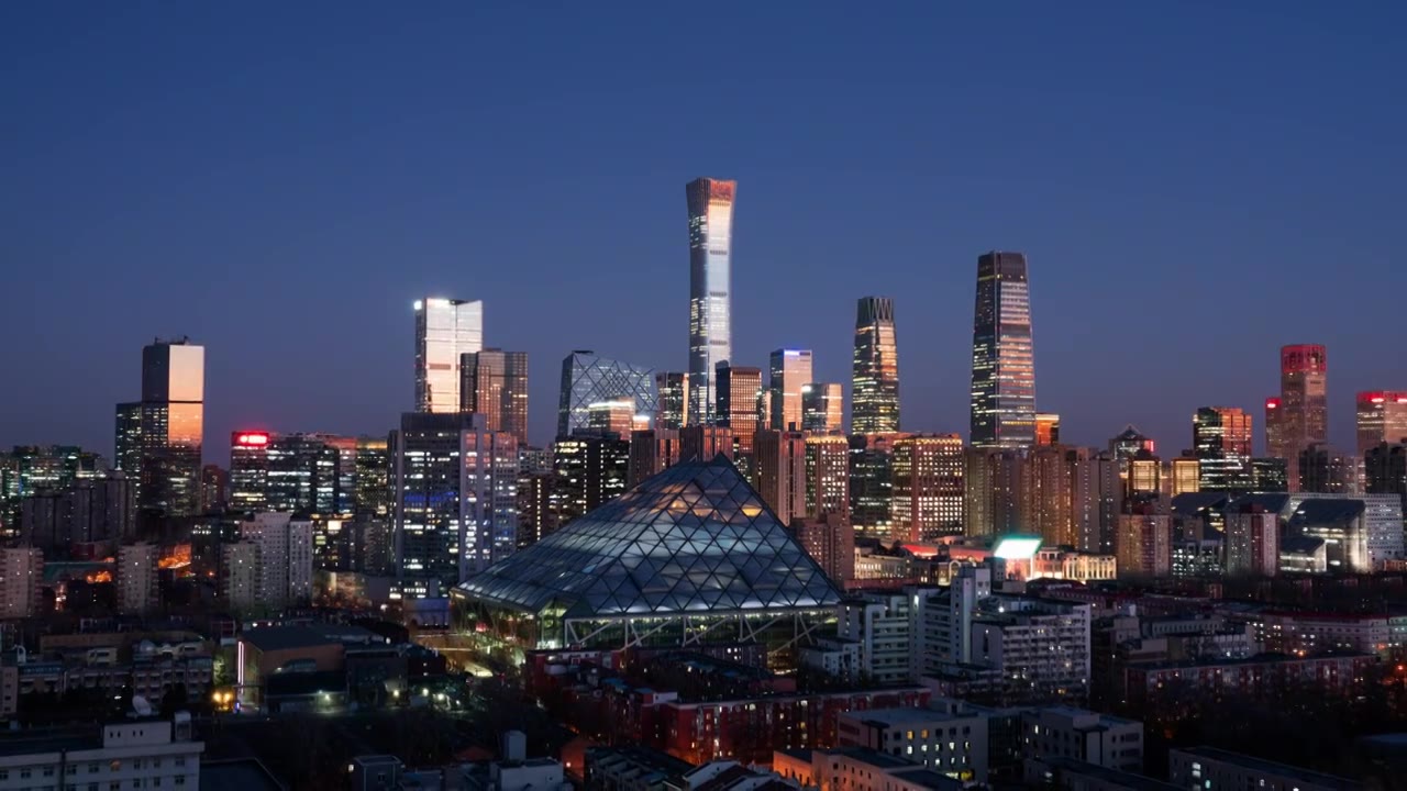极致内透的城市风光北京视频素材