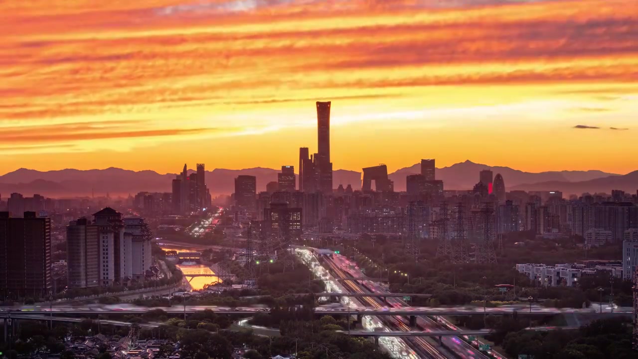 北京国贸夜景超级延时视频下载