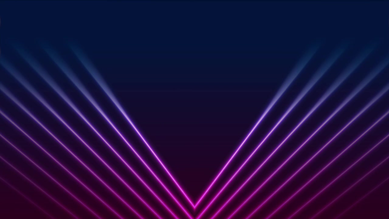 蓝色紫外霓虹激光线条技术视频动画视频素材