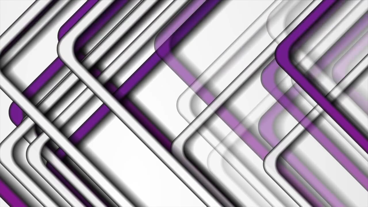 紫色和灰色条纹抽象科技视频动画视频素材