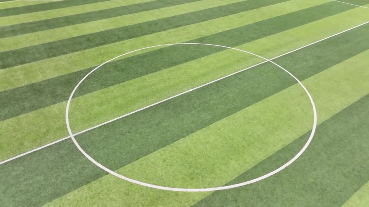 大学校园足球场运动场景观设计视频下载