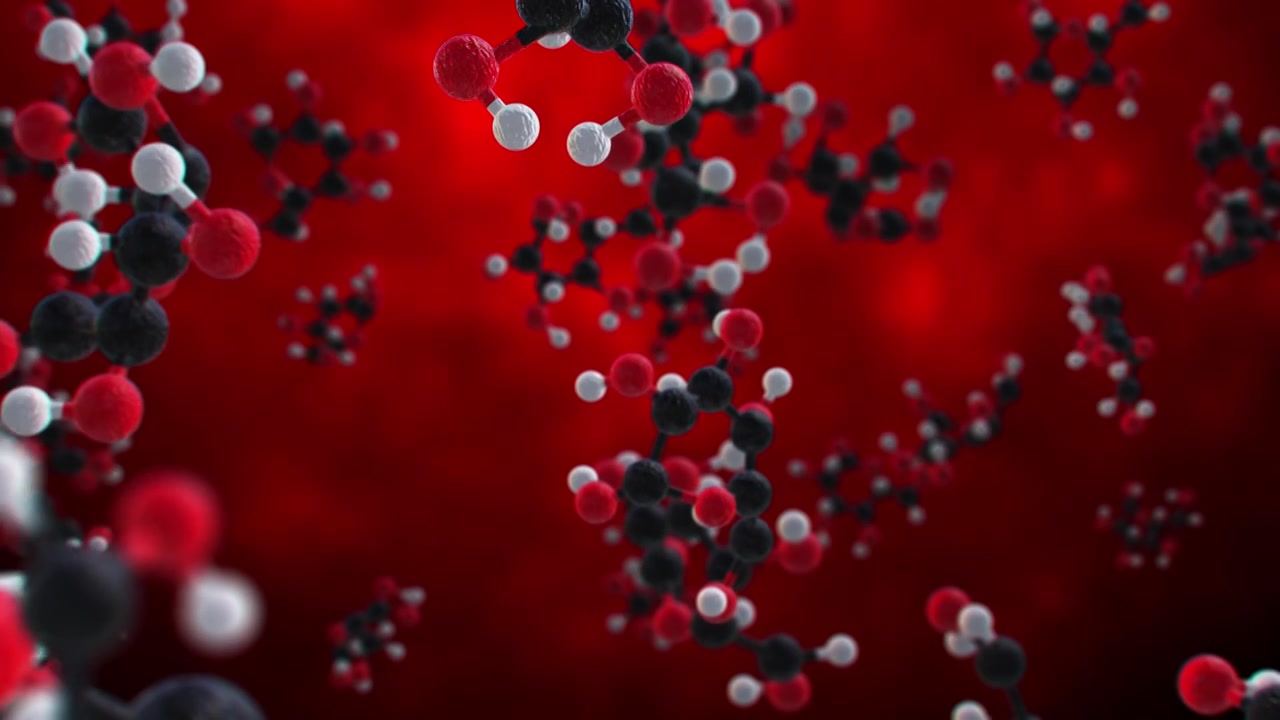 生物化学3D人体医疗分子原子结构视频下载