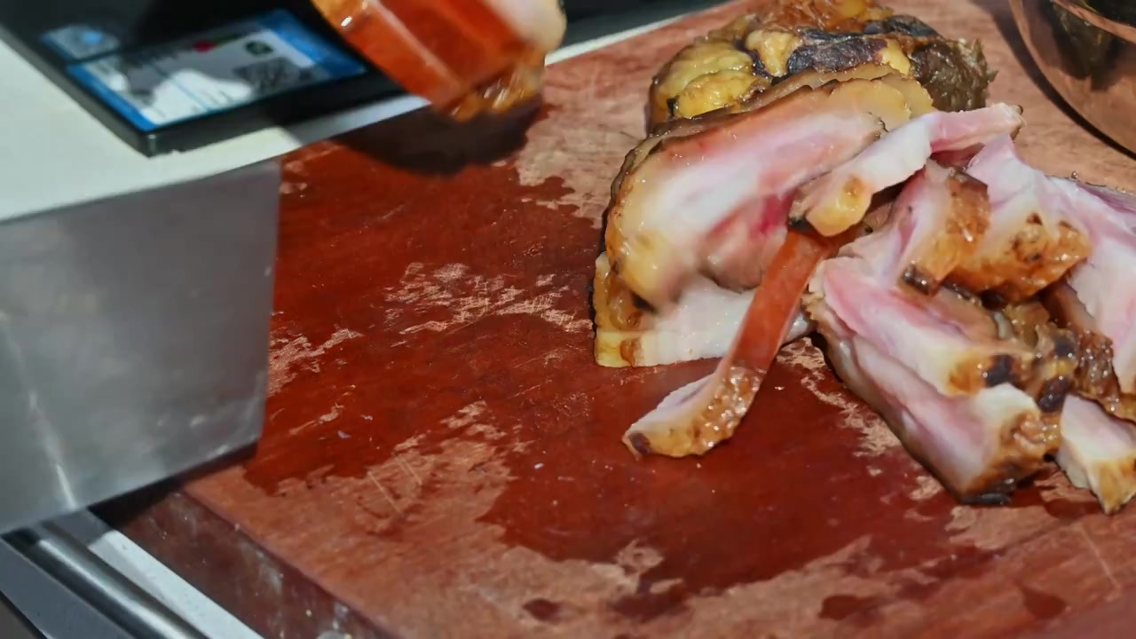 准备包肉粽用的食材视频下载