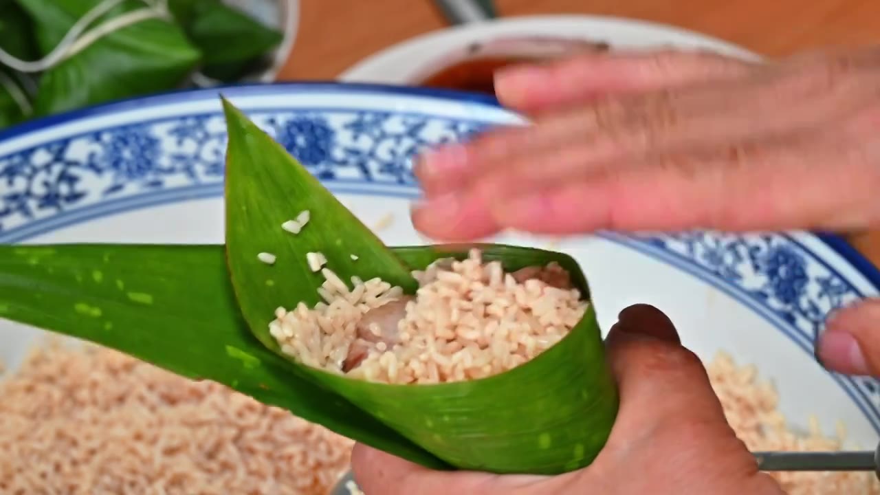 手工包粽子肉粽视频下载