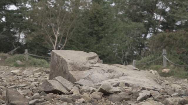 山梨县夏季的大博satsu山的跑步者的慢镜头视频素材