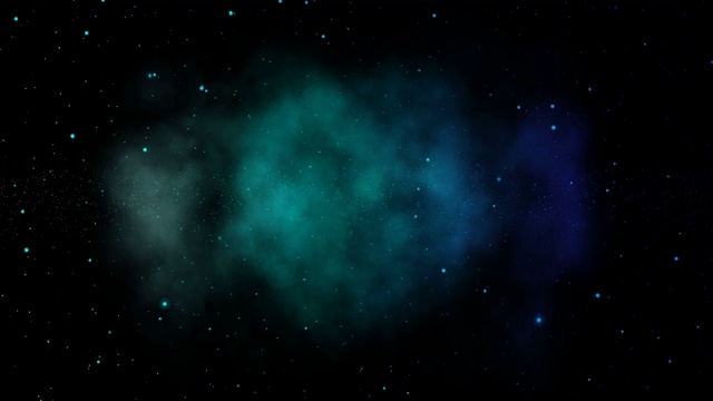 太空中的星云和移动的星星（无摄像机移动）视频购买