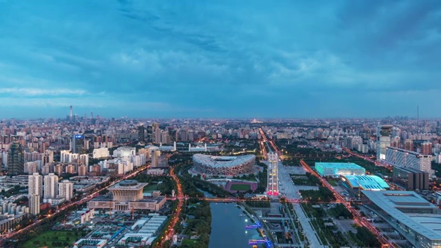 北京奥林匹克公园延时风光视频购买