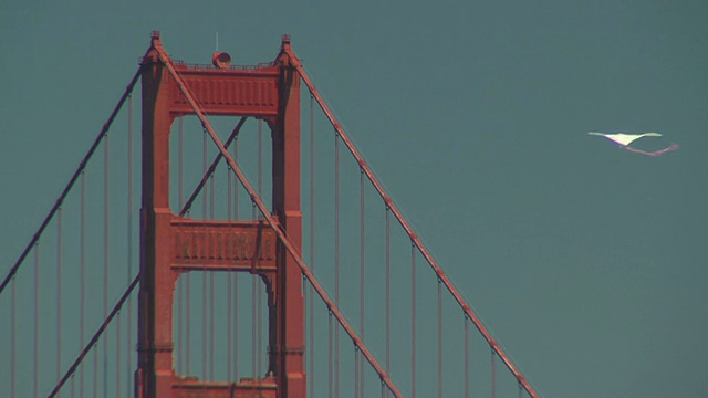 金门大桥和风筝视频素材