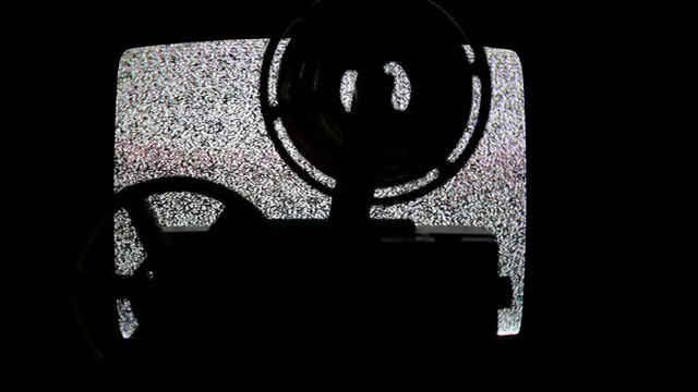 8毫米电影投影在电视静态背景视频素材