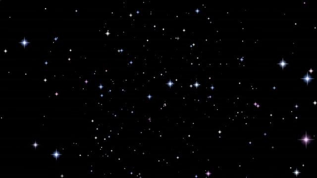 圣诞夜星星空间平移-可循环，高清视频下载