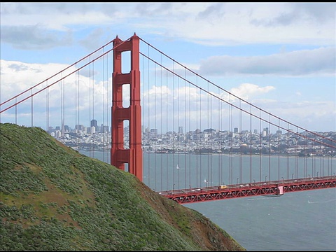 金门大桥，旧金山，加利福尼亚视频素材