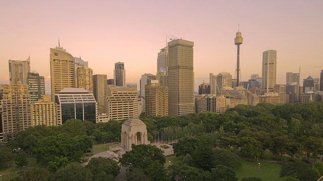WS T/L ZO塔和城市/悉尼，新南威尔士州，澳大利亚视频素材