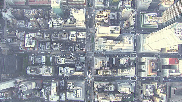 MS鸟瞰图城市在白天/纽约，美国视频下载