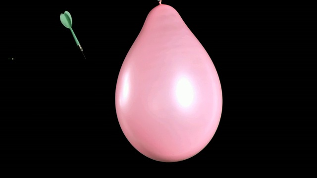 粉色气球在超慢镜头中爆炸视频下载