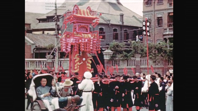 30年代中国城市街头的游行视频下载