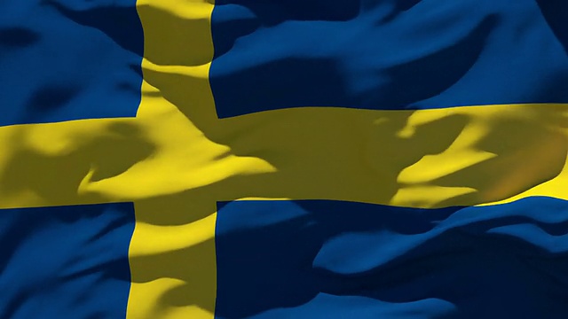 瑞典的国旗视频素材