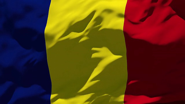 罗马尼亚国旗视频素材