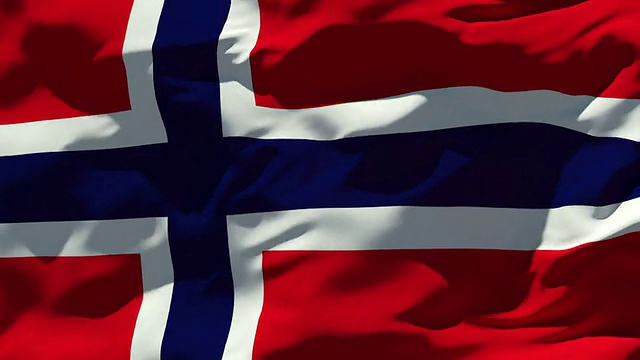 挪威国旗视频素材