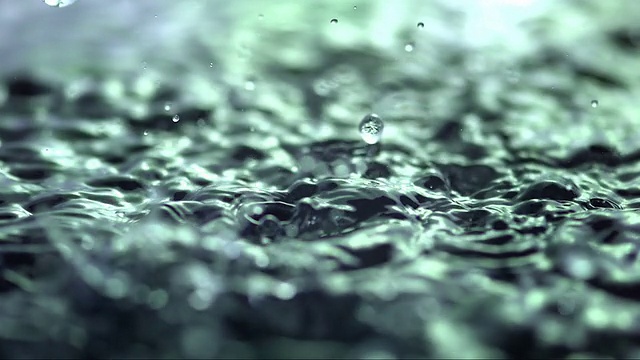 大雨(超慢镜头)视频素材