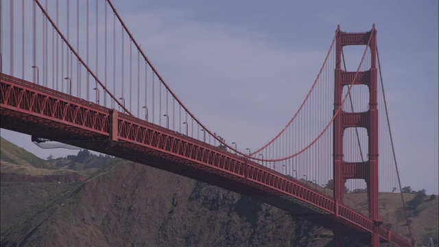 金门大桥横跨旧金山湾。高清。视频素材