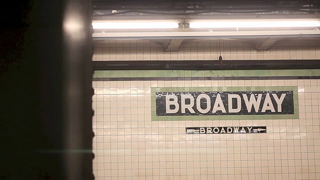 纽约地铁视频素材