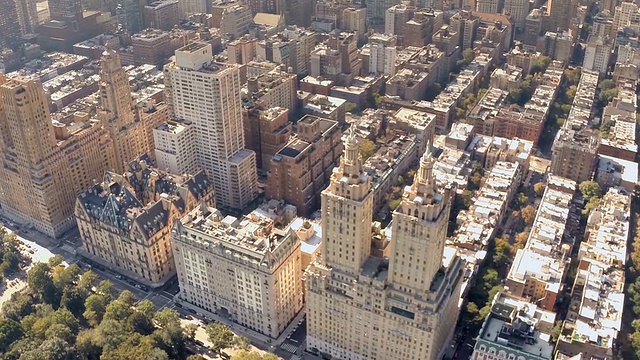 纽约中央公园西部建筑鸟瞰图视频素材