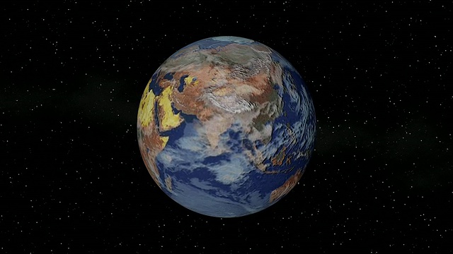 地球行星世界旋转视频下载