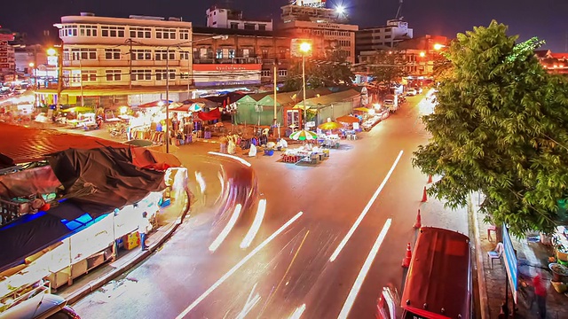 泰国清迈夜市视频素材
