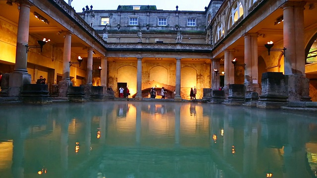 澡堂，罗马澡堂视频素材