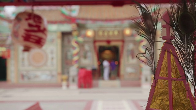 中国寺庙立地镜头视频素材