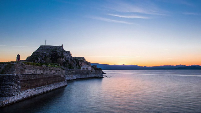 希腊科孚岛科克拉的古老堡垒视频下载