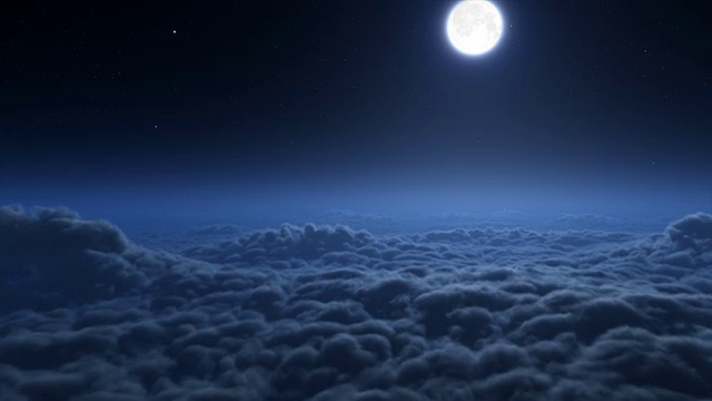 在夜晚飛過云層視頻下載