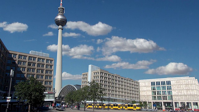 亚历山大广场，柏林，德国视频素材