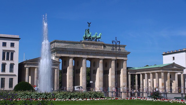 勃兰登堡门——柏林，德国视频素材