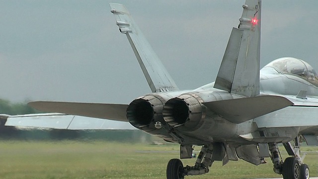 F18战斗机滑行程序视频素材